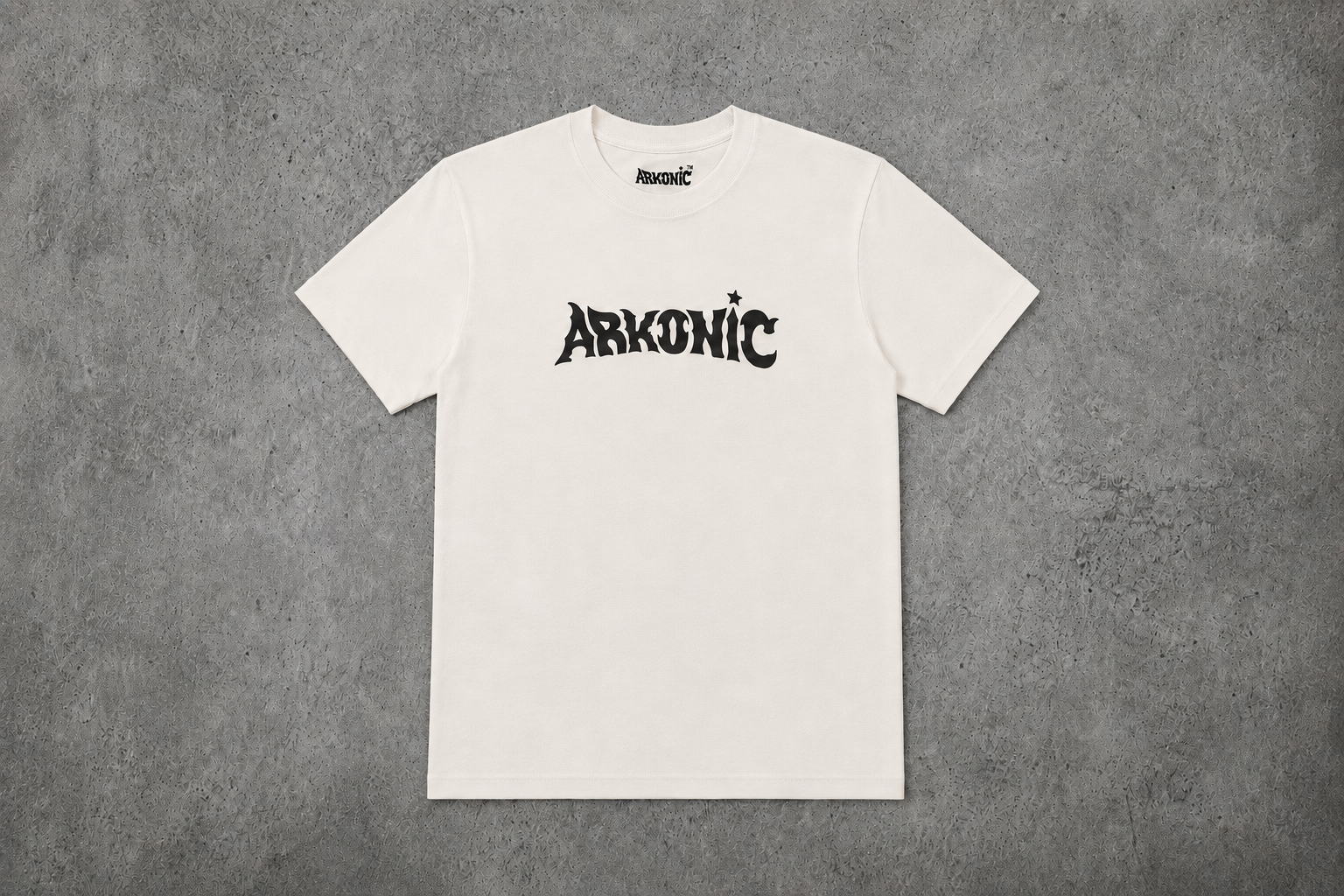 Arkonic tee - black and white.